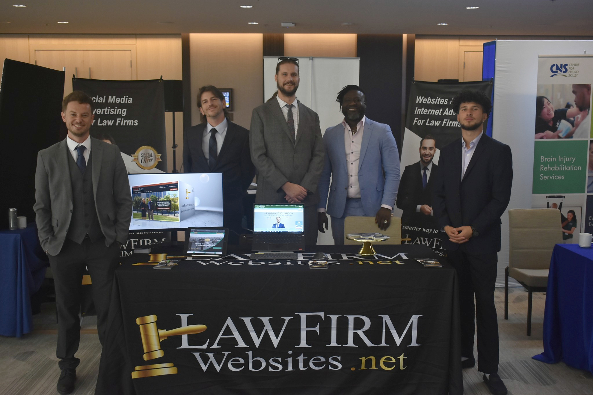 The LawFirmWebsites.net team at their conference booth